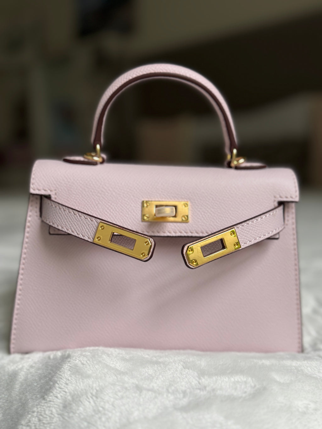 Blush Rose Mini Top Handle Bag – Signature Edition