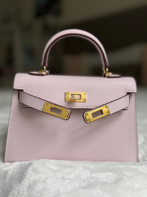 Blush Rose Mini Top Handle Bag – Signature Edition