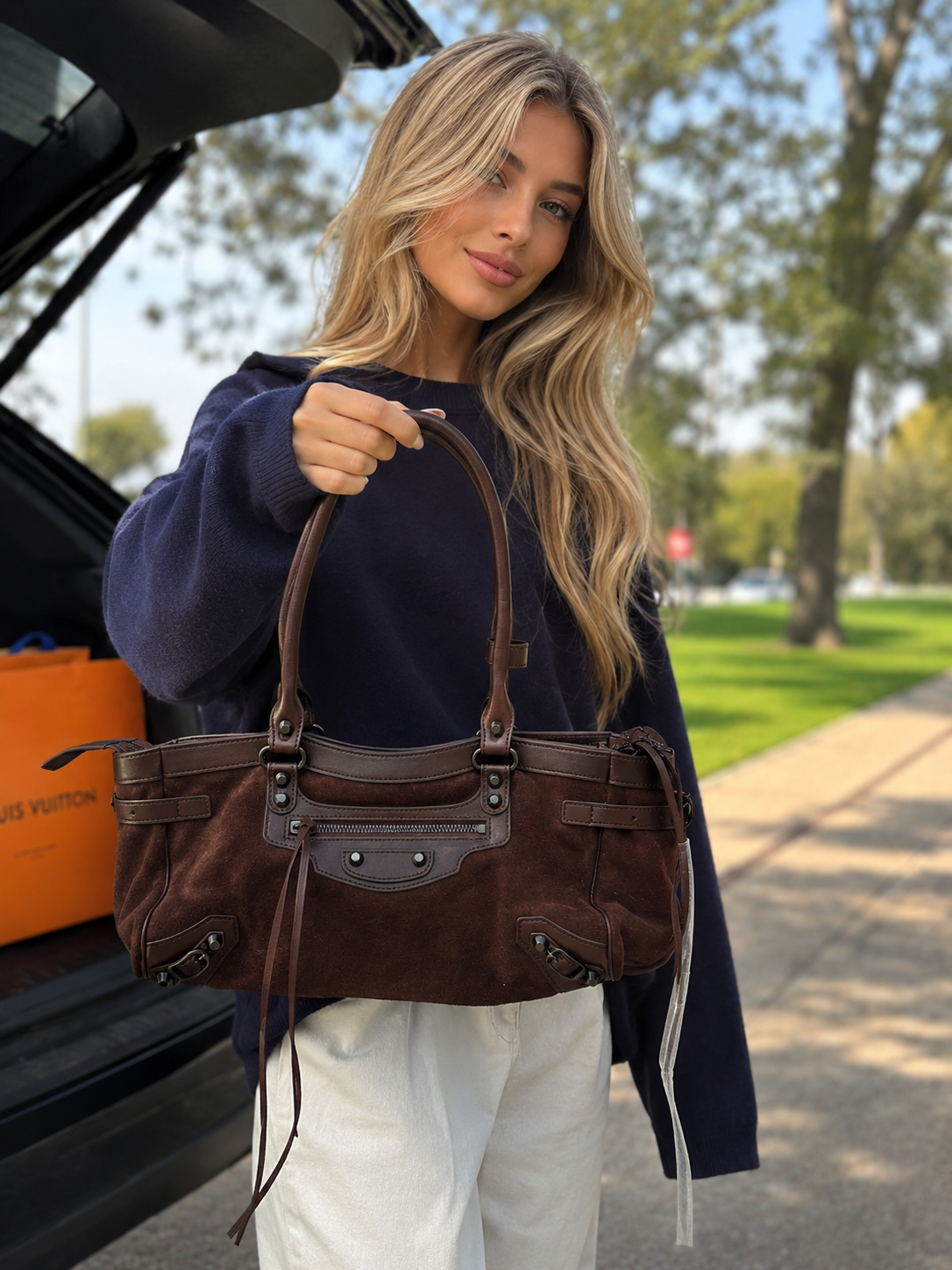 Vienna Vintage Shoulder Bag – Espresso Brown