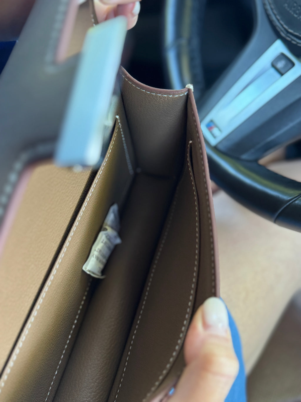 Taupe Luxe Crossbody Bag – Signature Edition