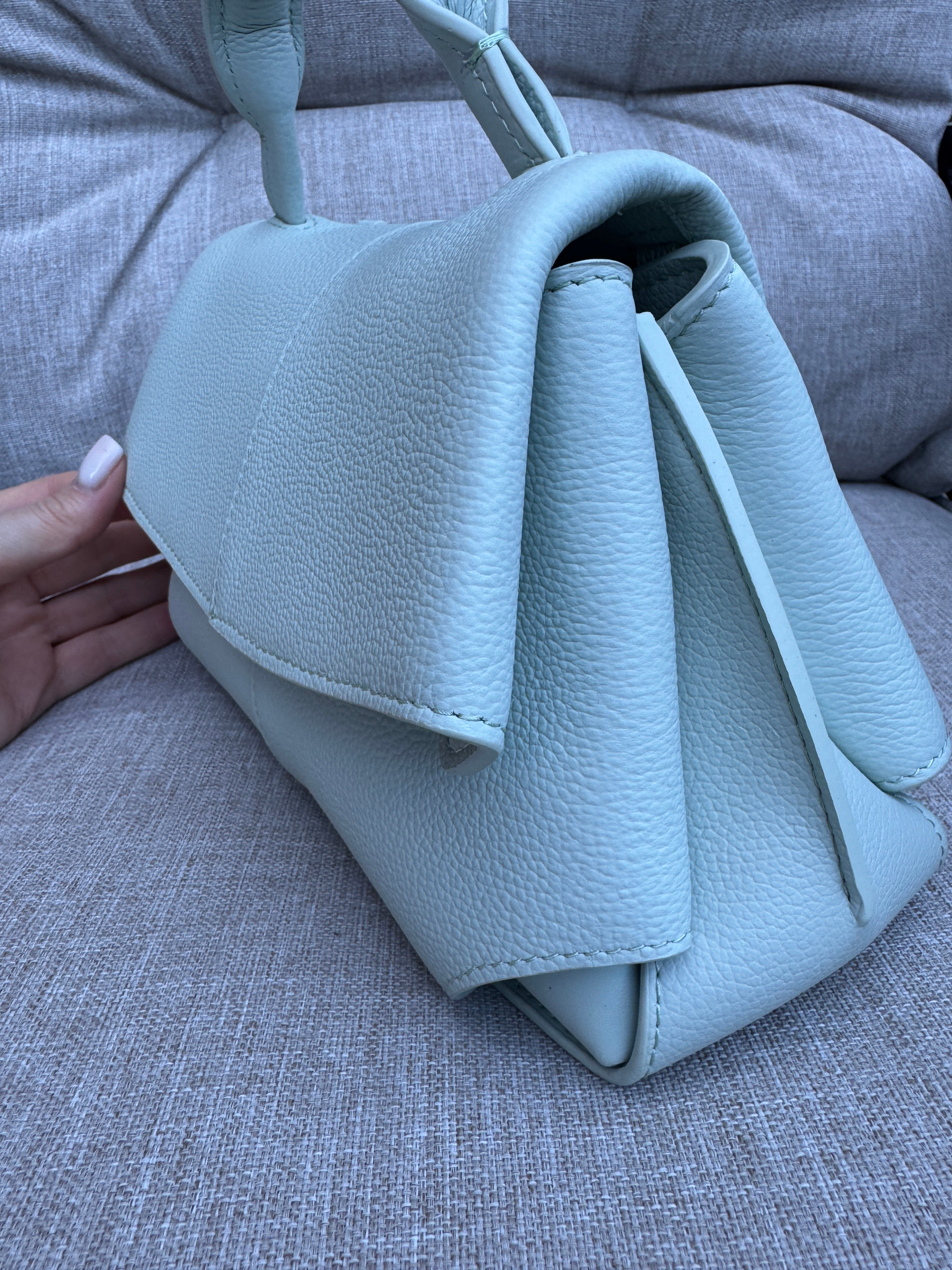 Celeste Mini Top Handle Bag – Soft Mint