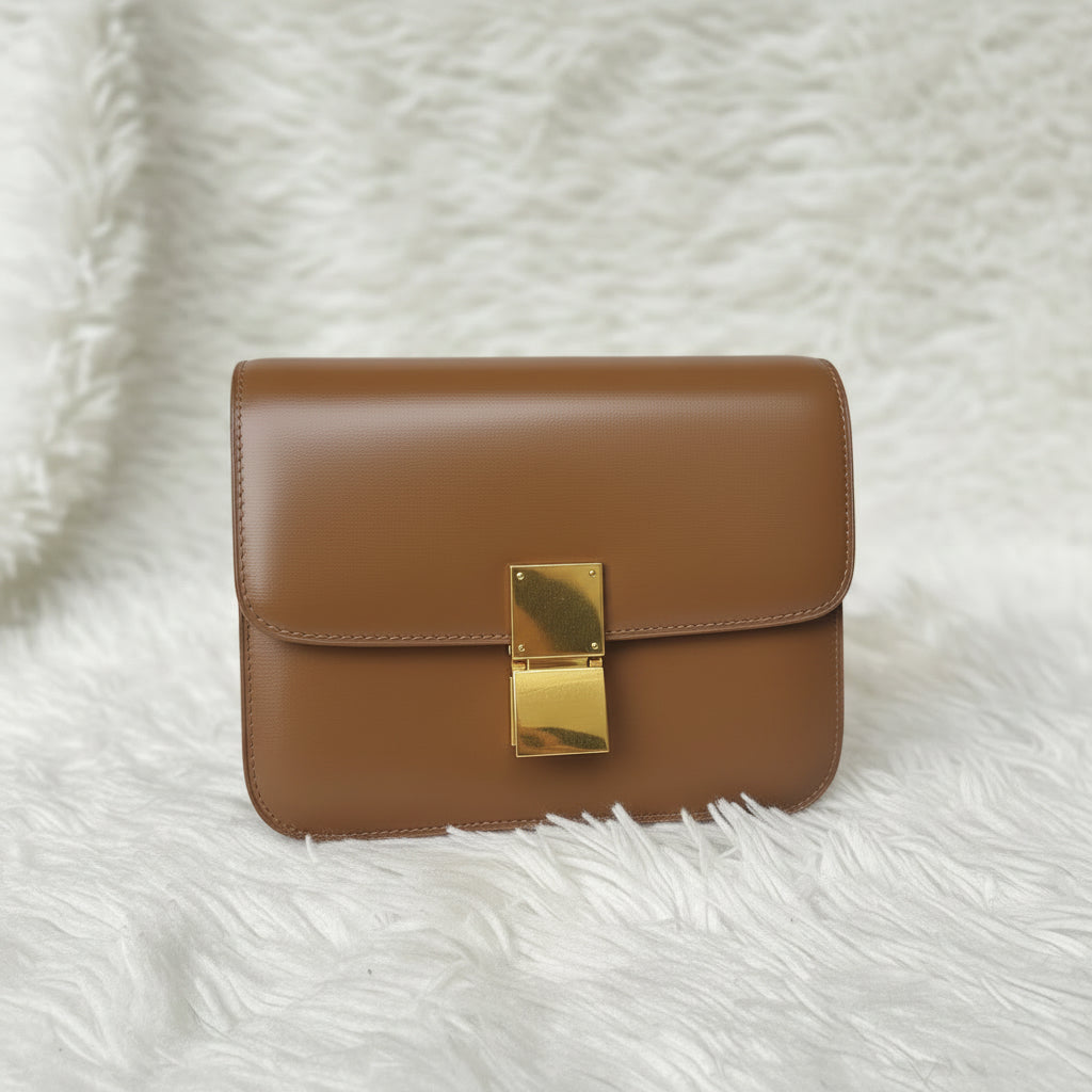 Caramel Gold Crossbody Bag – Signature Edition
