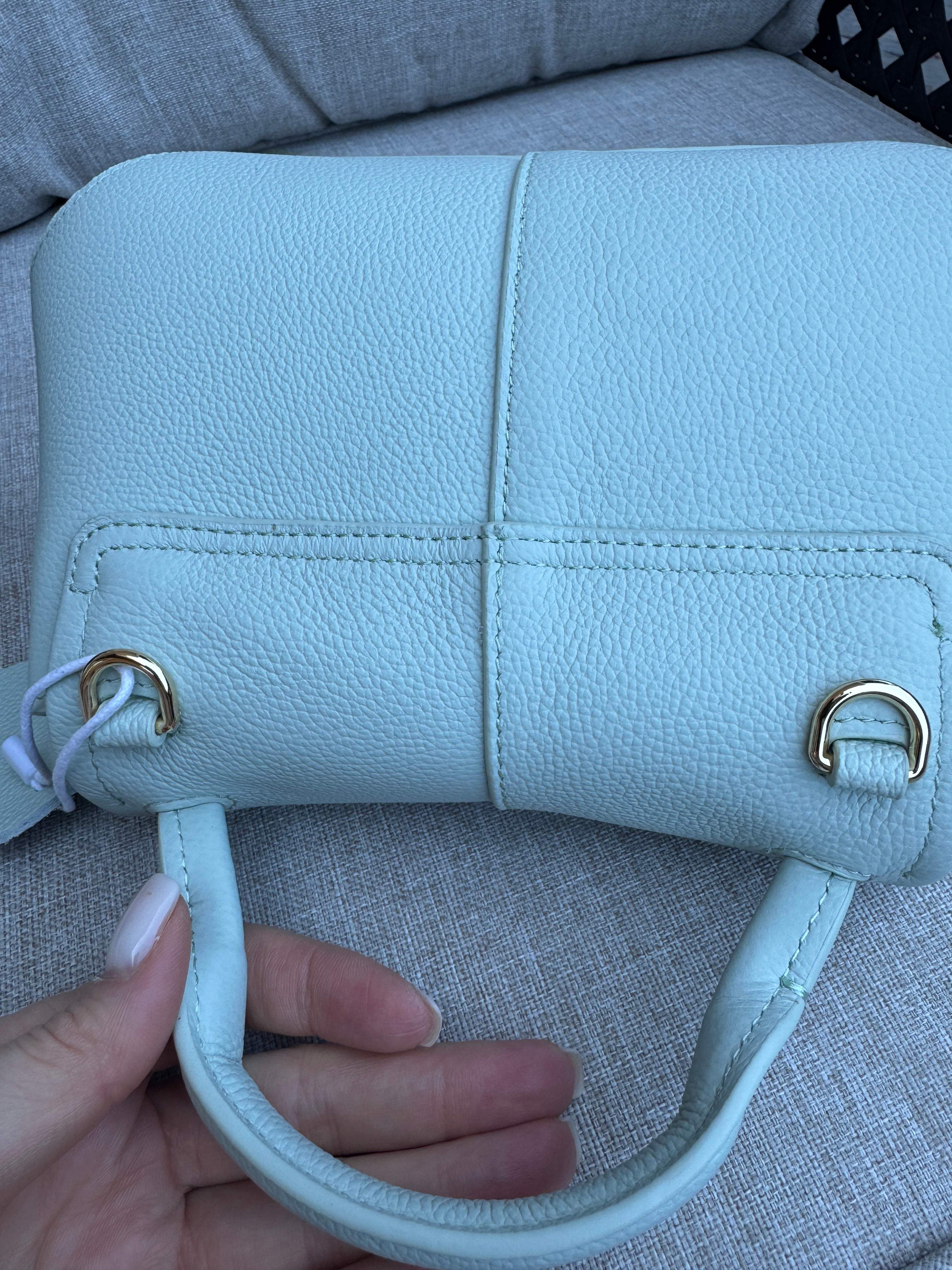 Celeste Mini Top Handle Bag – Soft Mint