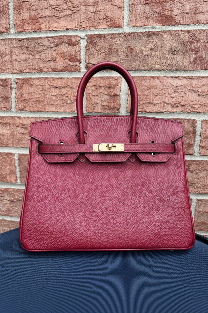 Bordeaux Grande Tote Bag – Wine Red