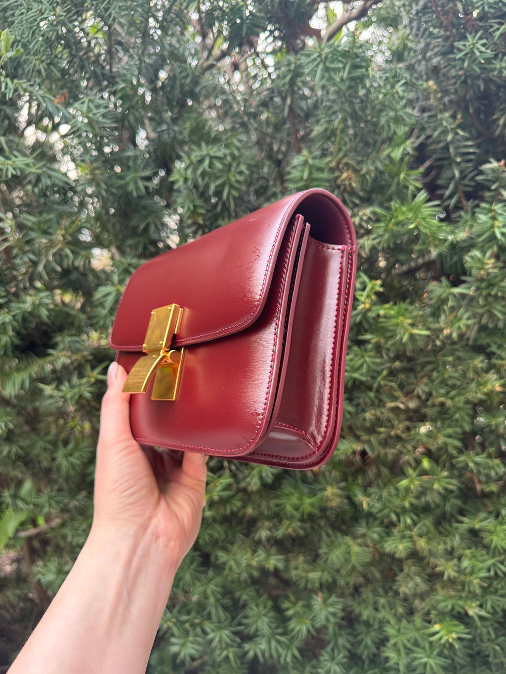 Bordeaux Gold Crossbody Bag – Signature Edition