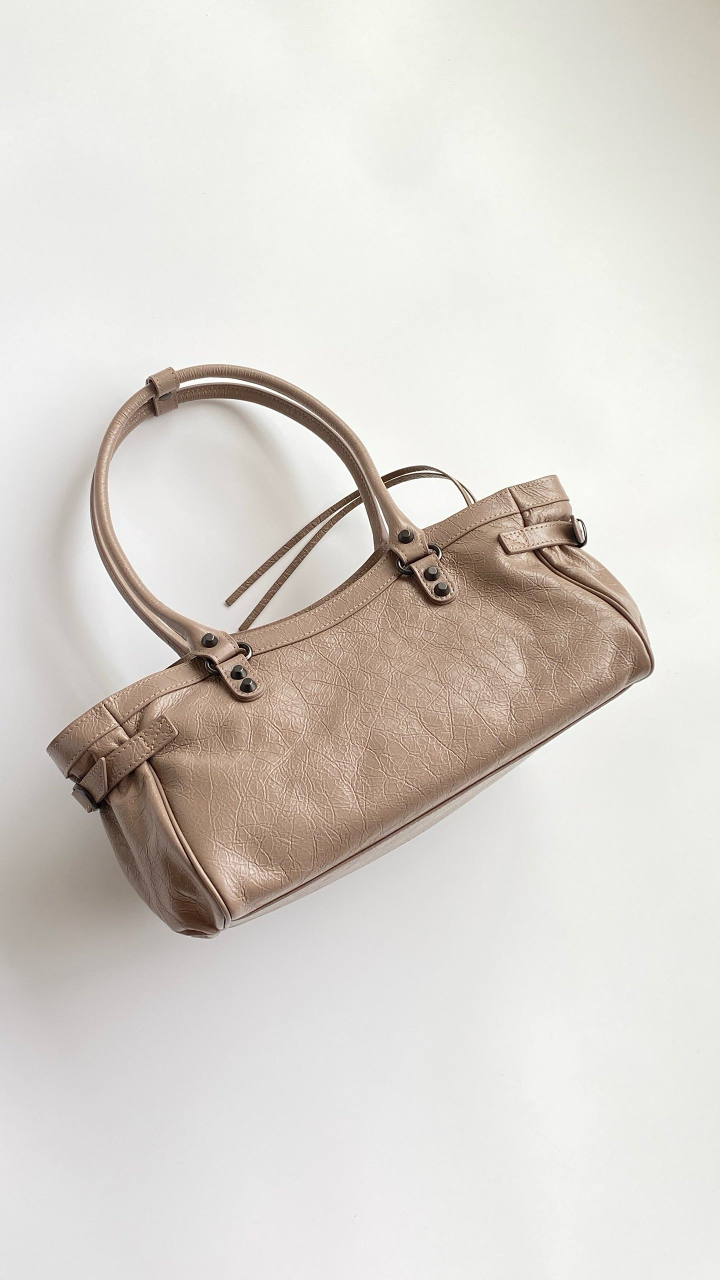 Monaco City Shoulder Bag – Nude Beige