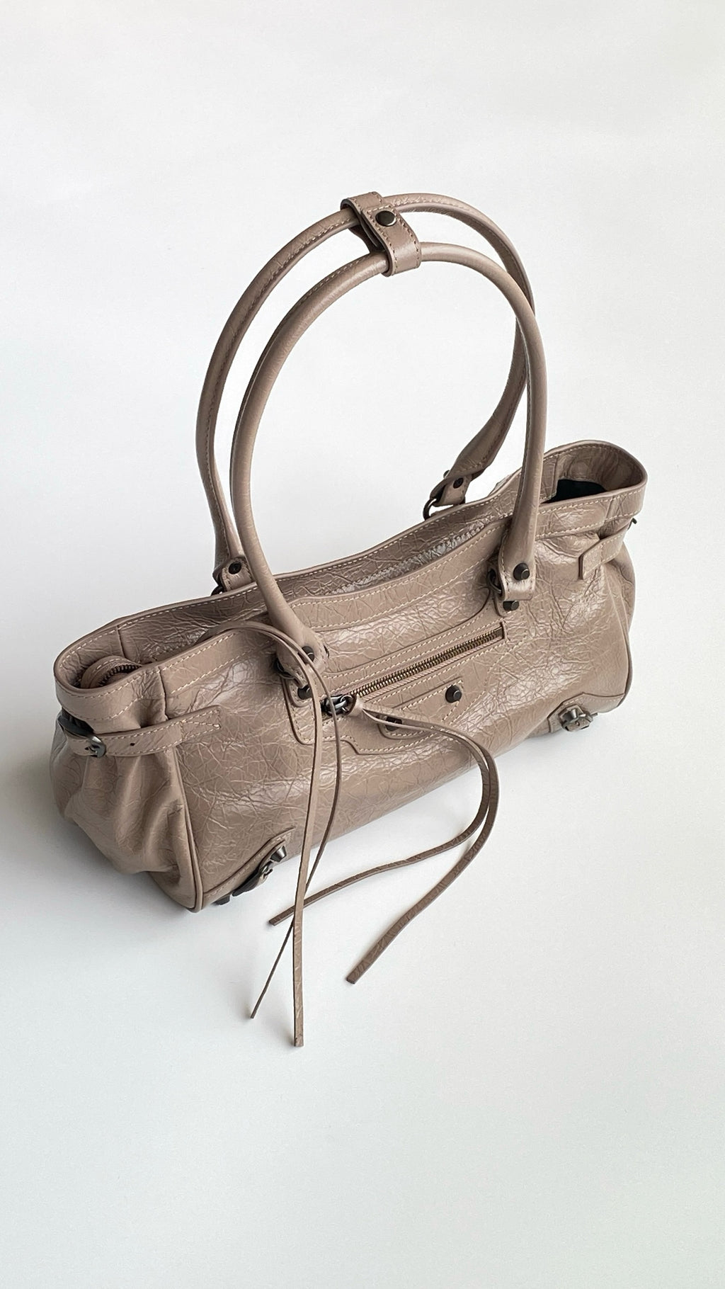 Monaco City Shoulder Bag – Nude Beige