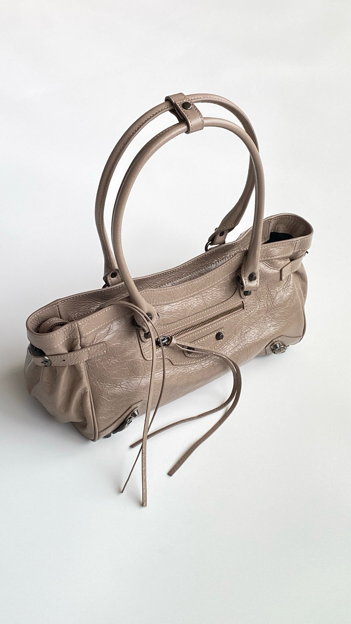 Monaco City Shoulder Bag – Nude Beige