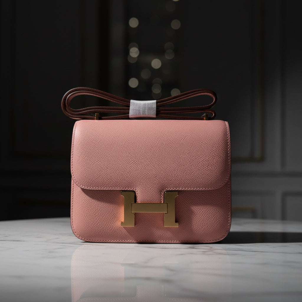 Rosé Elegance Crossbody Bag – Blush Pink